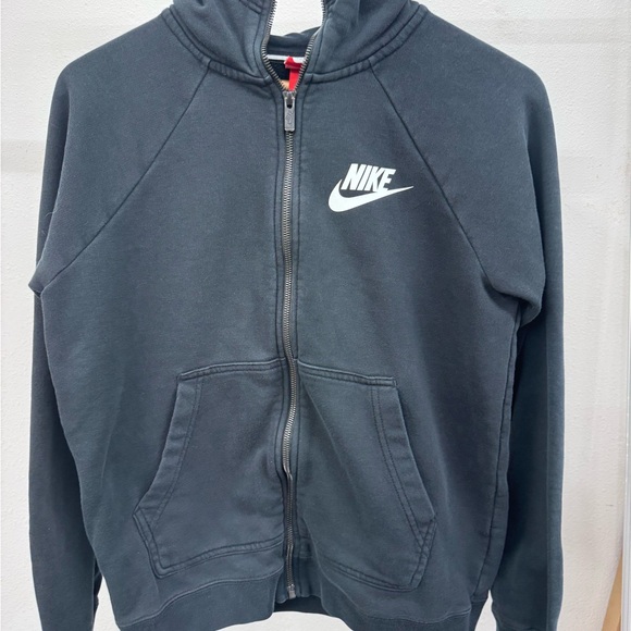S black Nike zip up hoodie - Picture 2 of 4